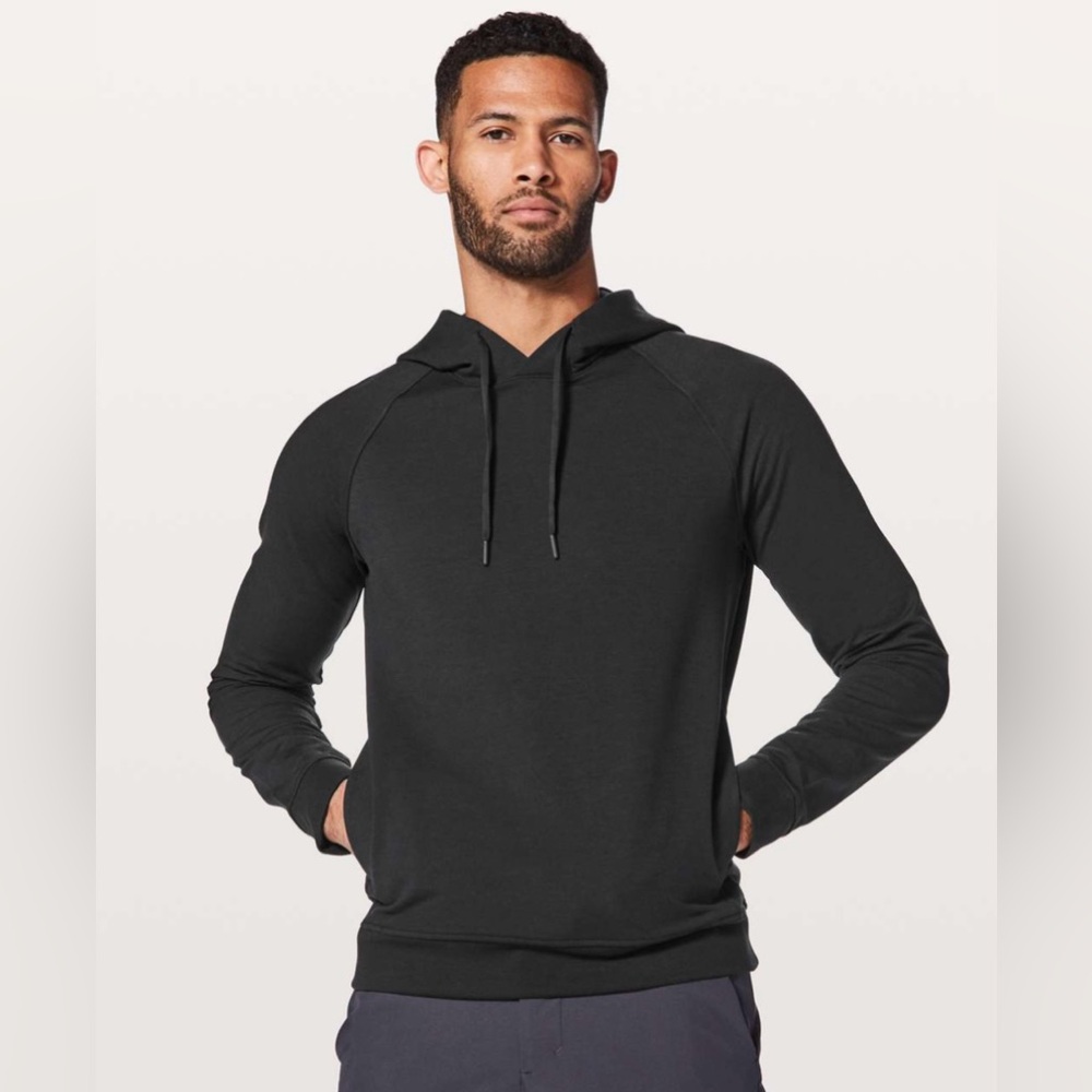 Lululemon City Sweat Pullover Hoodie in Black, Stretch French Terry, Size XS